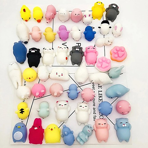 

20 Pcs Kawaii Squishies Mochi Anima Squishy Toys for Kids Party Favors Mini Stress Relief Toys for Birthday Gift Classroom Prize