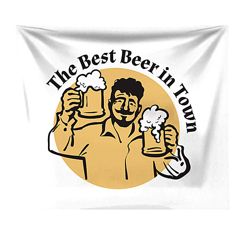 

Wall Tapestry Art Decor Blanket Curtain Picnic Tablecloth Hanging Home Bedroom Living Room Dorm Decoration Beer
