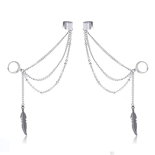 

Men's Earrings Classic Holiday Birthday Stylish Simple Stainless Steel Earrings Jewelry Silver For Street Formal Date Festival 1pc