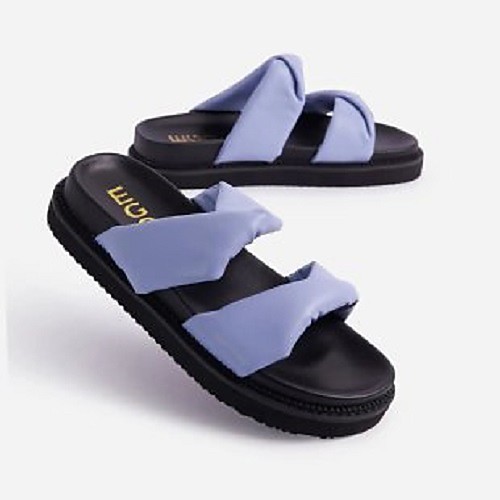 

Women's Sandals Flat Heel Round Toe PU Solid Colored White Black Beige