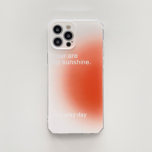 

Phone Case For Apple Back Cover iPhone 12 Pro Max 11 SE 2020 X XR XS Max 8 7 Shockproof Dustproof Word / Phrase TPU