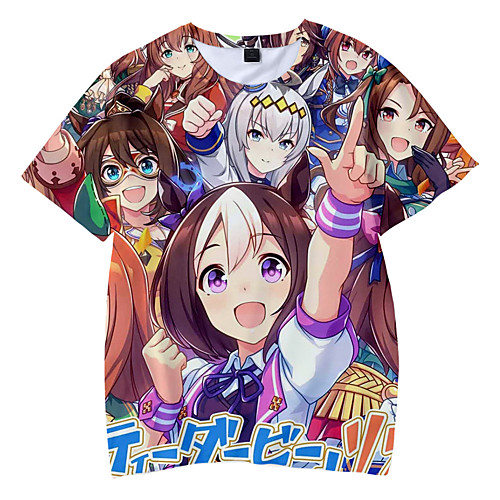 

Inspired by Pretty Derby Cosplay Cosplay Costume T-shirt Terylene 3D Printing Harajuku Graphic T-shirt For Women's / Men's
