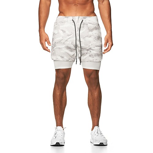 

Men's Shorts Quick Dry Sports Loose Casual Sports Sweatpants Shorts Bermuda shorts Pants Camouflage Knee Length Sporty Army green camouflage Black Camouflage Gray Camouflage White / Summer
