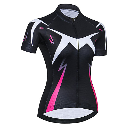

21Grams Women's Short Sleeve Cycling Jersey Summer Spandex Polyester Black / Red Bike Jersey Top Mountain Bike MTB Road Bike Cycling Quick Dry Moisture Wicking Breathable Sports Clothing Apparel
