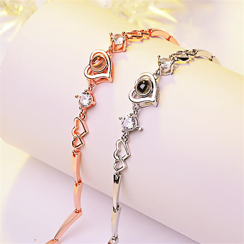 

Bracelet Bangles Cuff Bracelet Classic Fashion Trendy Casual / Sporty Korean Fashion Cute Copper Bracelet Jewelry Silver For Sport Gift Date Birthday Festival