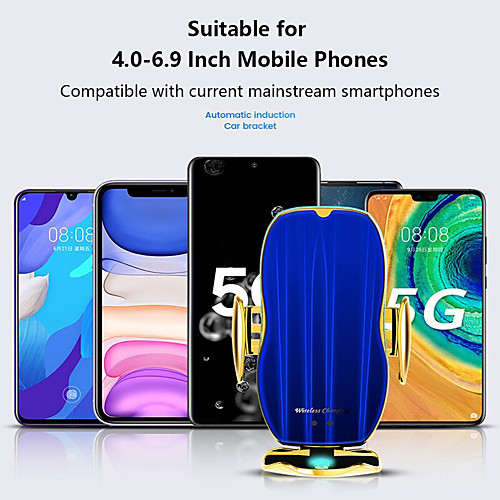 

Phone Holder Stand Mount Car Car Holder Phone Charging Stand Adjustable ABS Phone Accessory iPhone 12 11 Pro Xs Xs Max Xr X 8 Samsung Glaxy S21 S20 Note20