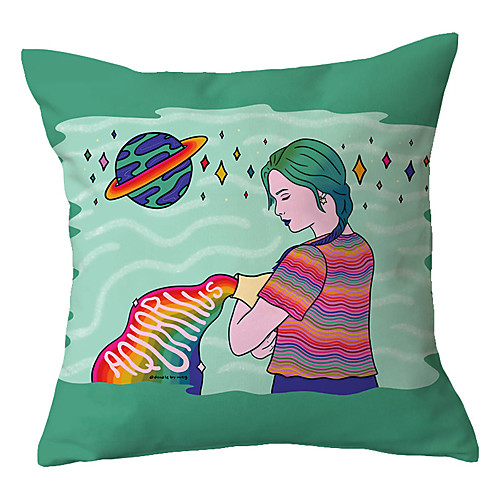 

Double Side Cushion Cover 1PC Soft Decorative Square Throw Pillow Cover Cushion Case Pillowcase for Sofa Bedroom Livingroom Outdoor Superior Quality Machine Washable