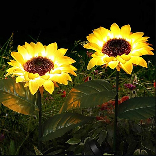 

Outdoor Solar Lights Garden Lawn Lights Artificial Outdoor Waterproof Sets Plants Sunflower Lawn Light Stake Lamp for Courtyard Patio Garden Outdoor Landscape Path Decoration Lighting IP65