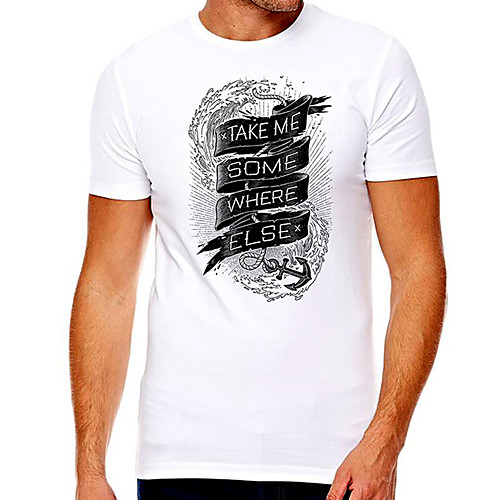 

Men's Unisex Tee T shirt Hot Stamping Graphic Prints Letter Plus Size Print Short Sleeve Casual Tops Cotton Basic Designer Big and Tall White