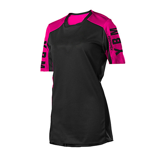

CAWANFLY Women's Short Sleeve Cycling Jersey Summer Black Bike Top Mountain Bike MTB Road Bike Cycling Quick Dry Breathable Sports Clothing Apparel / Micro-elastic