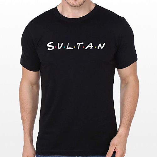 

Men's Unisex Tee T shirt Hot Stamping Graphic Prints Letter Plus Size Print Short Sleeve Casual Tops Cotton Basic Fashion Designer Big and Tall Black