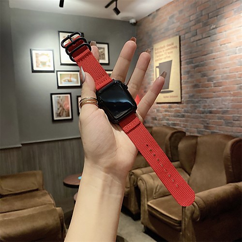 

Smart Watch Band for Apple iWatch 1 pcs Classic Buckle Nylon Replacement Wrist Strap for Apple Watch Series SE / 6/5/4/3/2/1