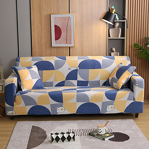 

2021 New Stylish Simplicity Print Sofa Cover Stretch Couch Slipcover Super Soft Fabric Retro Hot Sale Couch Cover