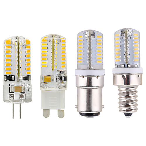 

1pc 2.5 W LED Globe Bulbs 200-220 lm E14 G9 G4 64 LED Beads SMD 3014 220 V