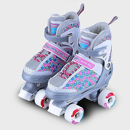 

Roller Skates for Women Classic Leather High-top Skate Graffiti Double Row Roller Skates Shoes Double Row Shiny Roller Skates for Girls Indoor Outdoor Unisex