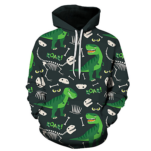 

Men's Unisex Plus Size Pullover Hoodie Sweatshirt Graphic Prints Dinosaur Print Hooded Casual Daily Holiday 3D Print Basic Designer Hoodies Sweatshirts Long Sleeve 1 2 3