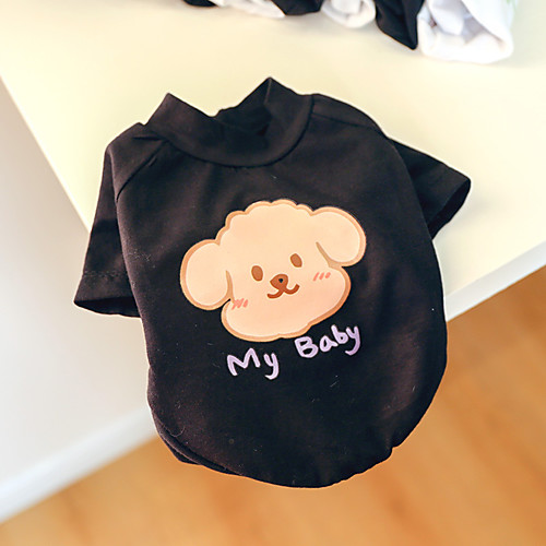 

Dog Shirt / T-Shirt Dog Costume Character Elegant Adorable Cute Dailywear Casual / Daily Dog Clothes Puppy Clothes Dog Outfits Breathable White Black Costume for Girl and Boy Dog Polyester XS S M L