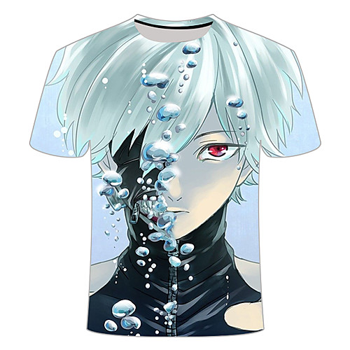 

Inspired by Tokyo Ghoul Cosplay Cosplay Costume T-shirt Polyester / Cotton Blend Print 3D T-shirt For Women's / Men's