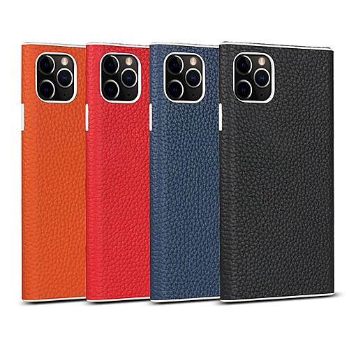 

Phone Case For Apple Back Cover iPhone 12 Pro Max 11 SE 2020 X XR XS Max 8 7 Shockproof Dustproof Solid Colored PU Leather Genuine Leather