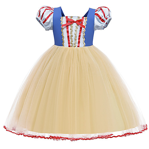 

Fairytale Princess Cosplay Costume Costume Girls' Movie Cosplay Christmas New Year's Yellow Dress Christmas Halloween Children's Day Polyester / Cotton