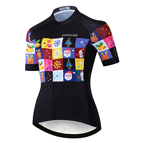 

21Grams Women's Short Sleeve Cycling Jersey Summer Spandex Polyester Black Bike Jersey Top Mountain Bike MTB Road Bike Cycling Quick Dry Moisture Wicking Breathable Sports Clothing Apparel / Stretchy