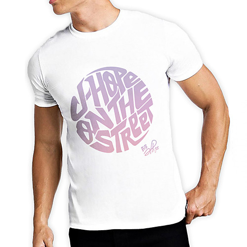 

Men's Unisex Tee T shirt Hot Stamping Graphic Prints Letter Plus Size Print Short Sleeve Casual Tops Cotton Basic Fashion Designer Big and Tall White