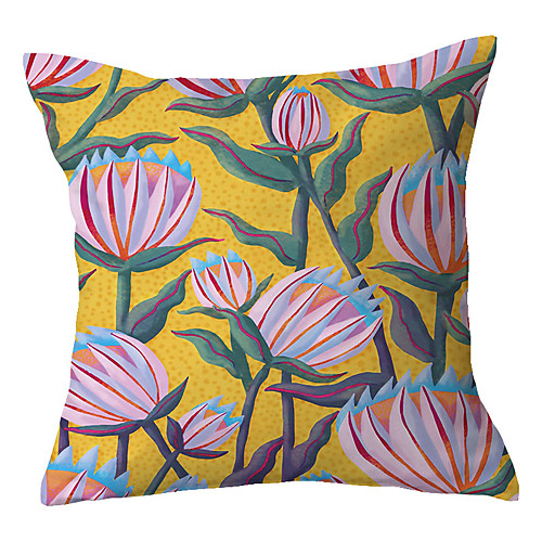 

Double Side Cushion Cover 1PC Soft Decorative Square Throw Pillow Cover Cushion Case Pillowcase for Sofa Bedroom Livingroom Outdoor Superior Quality Machine Washable Outdoor Cushion for Sofa Couch Bed Chair
