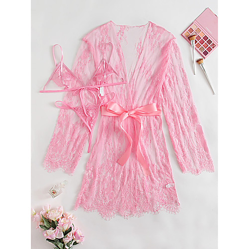 

Women's Fifty Shades Lace Lace Up Dress Cosplay Costume Lingerie Solid Color Sexy Underwear