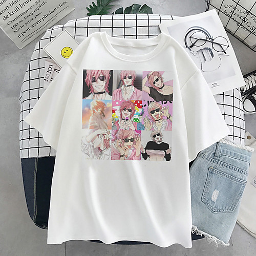 

Inspired by Yarichin Club Cosplay Cosplay Costume T-shirt 100% Polyester Print T-shirt For Women's / Men's