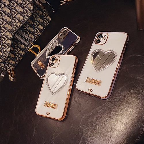 

Phone Case For Apple Back Cover iPhone 12 Pro Max 11 SE 2020 X XR XS Max 8 7 Shockproof Dustproof Heart Transparent TPU