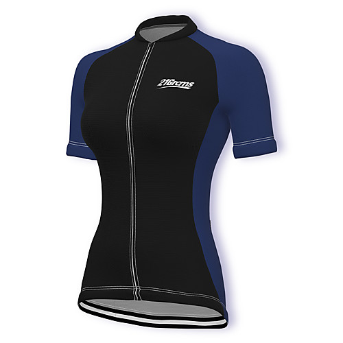 

21Grams Women's Short Sleeve Cycling Jersey Summer Spandex Polyester Black Patchwork Bike Jersey Top Mountain Bike MTB Road Bike Cycling Quick Dry Moisture Wicking Breathable Sports Clothing Apparel