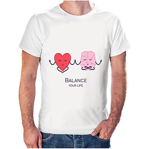 

Men's Unisex Tee T shirt Hot Stamping Heart Graphic Prints Letter Plus Size Print Short Sleeve Casual Tops Cotton Basic Fashion Designer Big and Tall White Wine Black