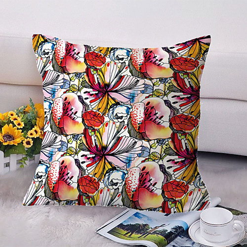 

Double Side Cushion Cover 1PC Soft Decorative Square Throw Pillow Cover Cushion Case Pillowcase for Sofa Bedroom Livingroom Outdoor Superior Quality Machine Washable