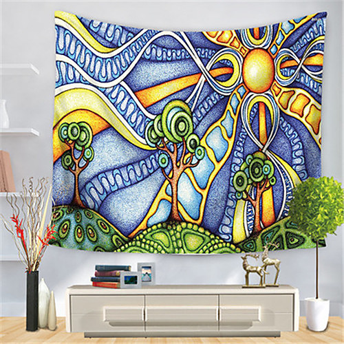 

Psychedelic Abstract Wall Tapestry Art Decor Blanket Curtain Hanging Home Bedroom Living Room Decoration Polyester Hippie
