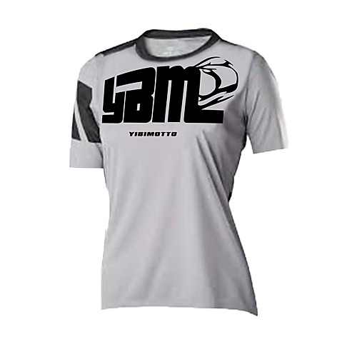 

CAWANFLY Women's Short Sleeve Cycling Jersey Summer Silver Bike Top Mountain Bike MTB Road Bike Cycling Quick Dry Breathable Sports Clothing Apparel / Micro-elastic