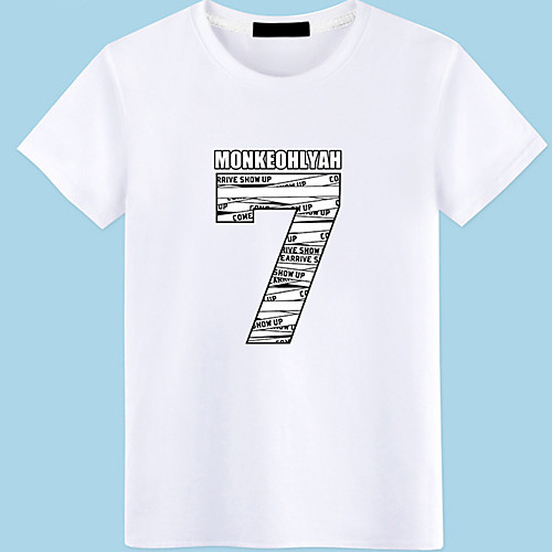 

Men's Unisex Tee T shirt Hot Stamping Graphic Prints Letter Plus Size Short Sleeve Casual Tops 100% Cotton Basic Vintage Designer Big and Tall A B C
