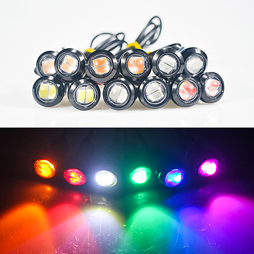 

10pcs New Car styling 18mm 5630 LED DRL Eagle Eye Daytime Runing Lights Warning Fog lights with Parking signal