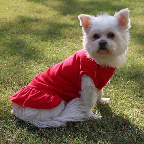 

Dog Cat Dress Puppy Clothes Dog clothes Simple Princess Princess Cute Sweet Dailywear Casual / Daily Dog Clothes Puppy Clothes Dog Outfits Breathable White Black Purple Costume for Girl and Boy Dog