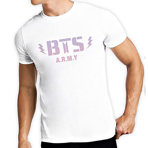 

Men's Unisex Tee T shirt Hot Stamping Graphic Prints Letter Plus Size Print Short Sleeve Casual Tops 100% Cotton Basic Designer Big and Tall White