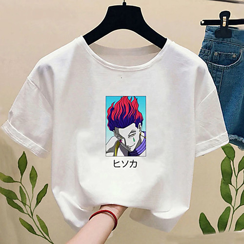 

Inspired by Hunter X Hunter Cosplay Cosplay Costume T-shirt Polyester / Cotton Blend Print Harajuku Graphic Kawaii T-shirt For Women's / Men's