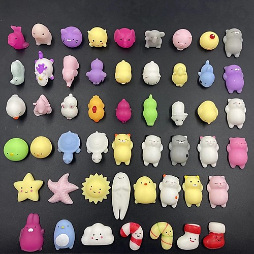 

30pcs Funny Kawaii Anti-stress Squishy Toys Squeeze Rising Squishes Animals Stress Reliever Gifts Gag Novelty Toys for Children