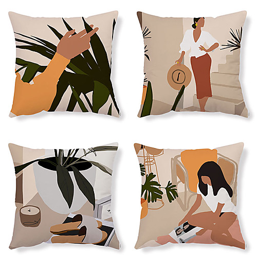 

Double Side Cushion Cover 1PC Soft Decorative Square Throw Pillow Cover Cushion Case Pillowcase for Sofa Bedroom Superior Quality Machine Washable