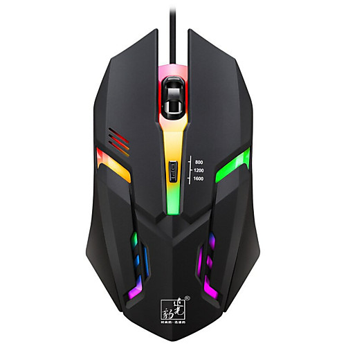 

7 Colour LED Wired Gaming Mouse Professional gamer Optical Mice Adjustable DPI with led light For PC Laptop computer