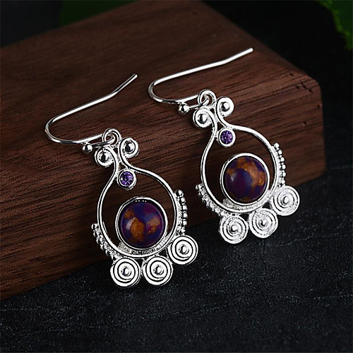 

Women's Hoop Earrings Classic Fashion Romantic Punk Trendy Cute Sweet Earrings Jewelry Silver For Street Gift Date Birthday Festival 1 Pair