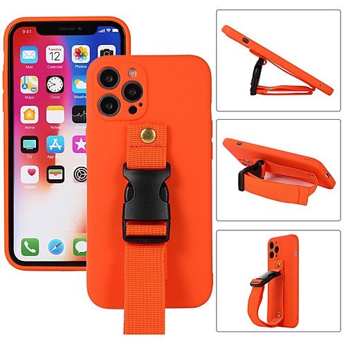 

Bracelet Phone Case For Apple iPhone 12 Pro Max 11 SE 2020 X XR XS Max 8 7 Colorful Lanyard Armband Back Cover WIth Phone Holder