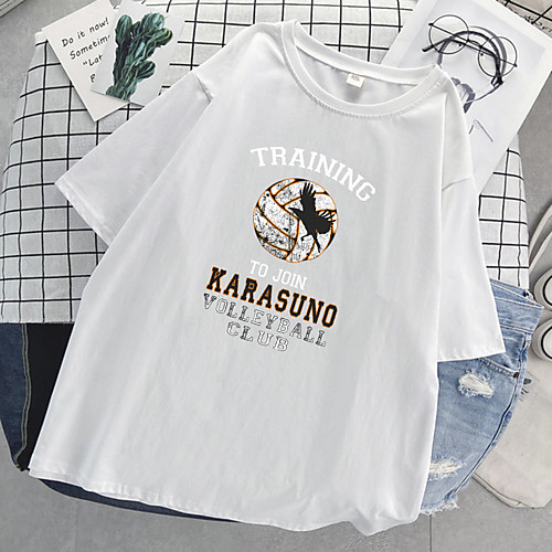 

Inspired by Haikyuu Cosplay Cosplay Costume T-shirt Polyester / Cotton Blend Print T-shirt For Women's / Men's