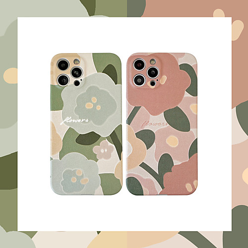 

Phone Case For Apple Back Cover iPhone 12 Pro Max 11 SE 2020 X XR XS Max 8 7 Shockproof Dustproof Flower TPU