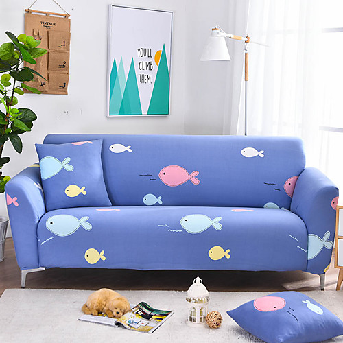 

2021 New Stylish Simplicity Print Sofa Cover Stretch Couch Slipcover Super Soft Fabric Retro Hot Sale Couch Cover