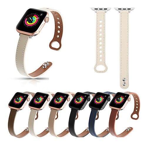 

Smart Watch Band for Apple iWatch 1 pcs Business Band PU Leather Replacement Wrist Strap for Apple Watch Series SE / 6/5/4/3/2/1