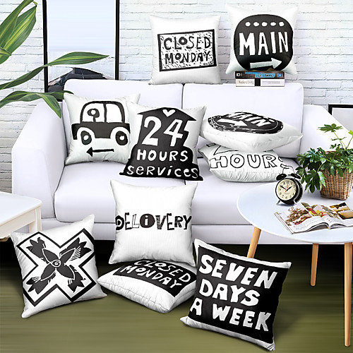 

Double Side Cushion Cover 1PC Faux Linen Soft Decorative Square Throw Pillow Cover Cushion Case Pillowcase for Sofa Bedroom Superior Quality Machine Washable